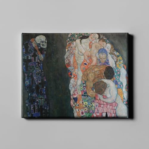 Gustav Klimt Death And Life Toile vibrante d'émotions pour votre intérieur