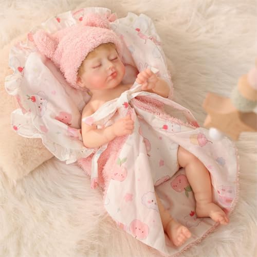 Muñeca Reborn Bebé de Silicona 12 Pulgadas Realista miniatura 2