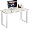 Amazon.com: Yaheetech Modern Computer Desk Writing Study Table Dining ...