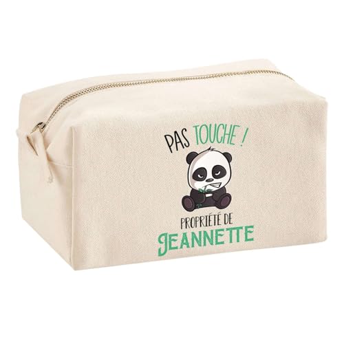 Planetee Trousse Multifonction Jeannette Pas Touche Panda | Trousse Scolaire Maquillage Idée Cadeau Collègue Noël Anniversaire | Trousse pour Fournitures Scolaires et de Bureau