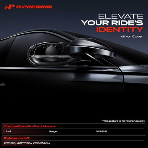 A-Premium Left Driver Side Rearview Mirror Cover Cap Compatible with Ford by A-Premium - Used condition - Image 2