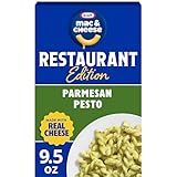 Kraft Mac and Cheese Restaurant Edition Macaroni and Cheese, 1 Box, for Easy Mealtime Solutions, Parmesan Pesto Flavored, Made with Real Cheese, No Artificial Flavors, Preservatives or Dyes, 9.5 oz