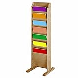 magazine mille et une histoires Fabriqué aux États-Unis Wooden Mallet Maillet en Bois 7 Poches Cascade Free-Standing Porte-revues