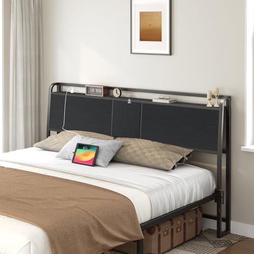 MAHANCRIS Queen Flip Door Headboard