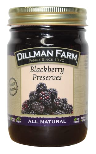Dillman Farm All Natural Blackberry Preserves - Gluten-Free, Non-Gmo, Vegan, Kosher, Preservative Free, Corn Syrup Free - Made In Usa, 16Oz (Pack Of 6) #TOP7