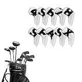 Copertine per ferro da golf – casi per palllos di da golf con tag numerici, confezione da 10 | coperture in ferro impermeabili, G.