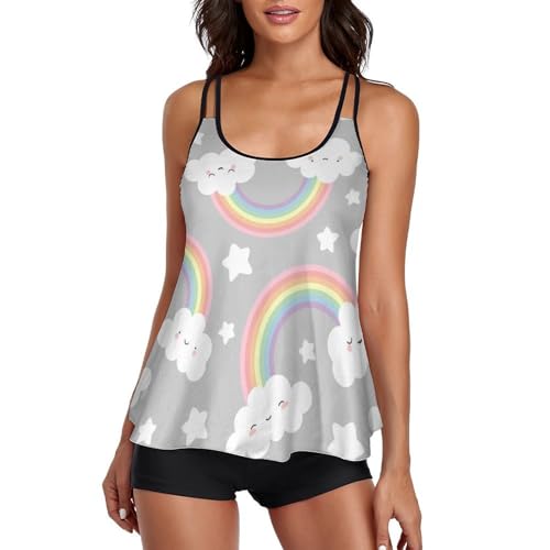 Maillot de bain tankini avec short de garçon pour sculpter la silhouette