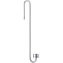 Fdit CO2 Atomizer Stainless Steel Long Straight Tunnel Carbon Dioxide Diffuser Atomiser for Aquarium Plants Marine Fish Tanks 250 mm