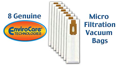 Envirocare Replacement Micro Filtration Vacuum Cleaner Bags Made To Fit Oreck Type Cc, Xl. Fits: Xl7, Xl21, 2000, 3000, 4000, 8000, 9000 Series And Hoover Onepwr Upright Vacuum Cleaners 8 Pack #TOP2