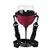 KLOUD City Assorted Colors Wine Glass Insulator / Drink Holder / Neoprene Sleeve with Adjustable Neck Strap For Wine Walk (wine red)