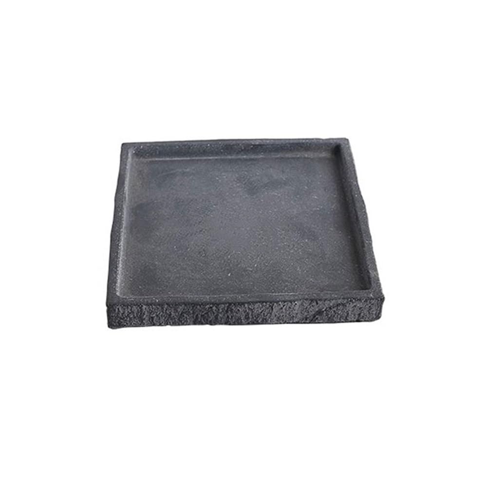 Shallow Flower Bowl Square Imitation Stone Craft Plant Saucer(Small)