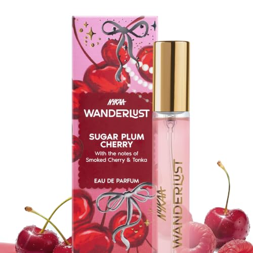 Image of Nykaa Wanderlust Sugar Plum Cherry Eau De Parfum I Travel size, mini Perfume for Women - 16 ml I Cherry & Raspberry Perfume | Long-Lasting, Travel‐Friendly, Vegan,Paraben‐Free, IFRA Certified