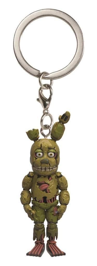 From Five Nights at Freddy's, Spring Trap, as a stylized keychain from Funko!