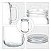 Mcupper 8oz Mason Jar Mug with Handle and Golden Lids,Set of 12 Old Fashioned Drinking Glass for Beverages, Decoration, Storage, Party Favors, Cocktails, Floats, Centerpieces and more