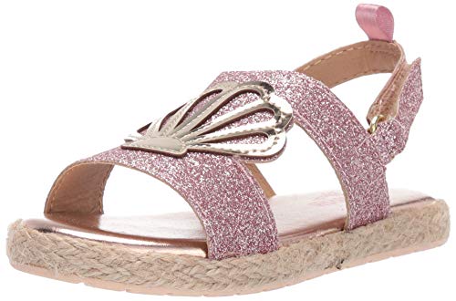 OshKosh B'Gosh Girl's Oceana Glittery Espadrille Sandal Wedge