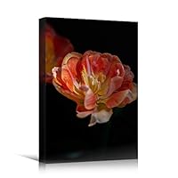 Canvas Wall Art Pink Petal Closeup Bedroom Colorful Floral Multicolor Petal Photography Romantics - 12x18 inches