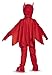 Disguise Owlette Deluxe Toddler PJ Masks Jumpsuit with Attached Boot Covers, Small/2T, Pink,red,multicolor,toddler