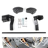 Black No Cut CNC Frame Sliders Crash Pads Compatible with Suzuki Hayabusa Gen 3 GSXR1300R 2021-2023