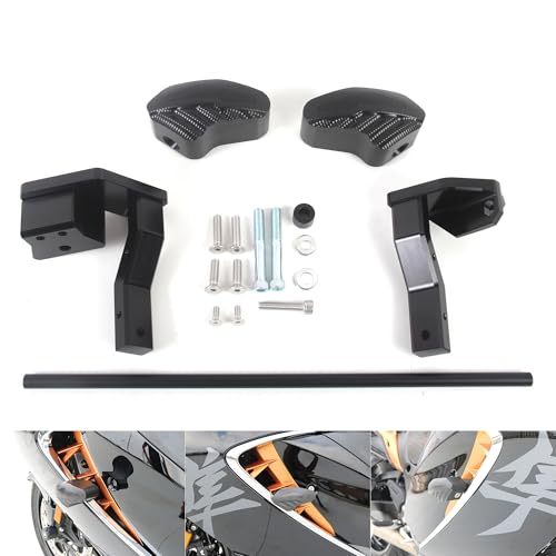 Arashi No Cut CNC Frame Sliders Crash Pads for Suzuki Hayabusa Gen 3 GSXR1300R 2021-2023, Motorcycle Replacement Accessories Parts Black