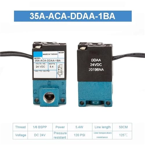 Vanne MAC 35A-AAA-DFFA-1BA pour automatisation de dépose de colle et fluides industriels