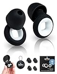 Bonny*D Tappi Orecchie Dormire, Riduzione Rumore Fino a 35 dB, Morbidi e Comodi, 4 Taglie XS/S/M/L, Tappi Per Orecchie Antirumore In Silicone, Ideali per Riposare Meglio, Studio, Viaggi