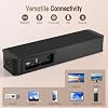 BESTISAN 2.1ch Sound Bar with Built-in Subwoofer, 100W Peak Power, HDMI ARC/Opt/AUX/USB/Bluetooth 5.3, 3 EQ Modes & Volume Boost, 16.5 All-in-One for TV/PC/Gaming/Projector