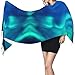 Bkdogkt Northern Lights Print Fringed Scarf Lightweight Women'S Fashion Scarf Soft Wrap Shawl Tassel Scarf Gift