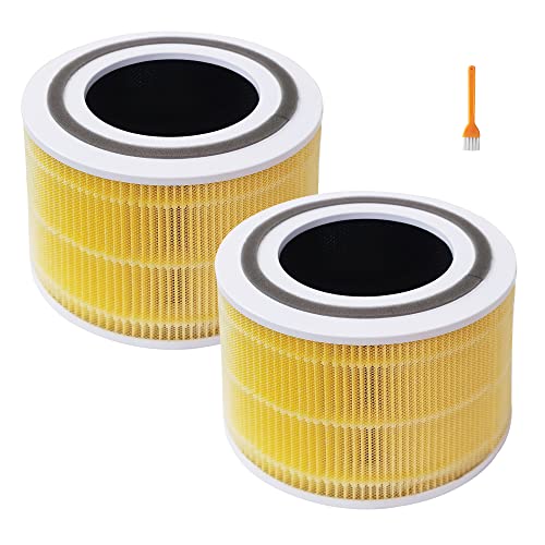 Filtre LEVOIT Core 300-RF haute efficacité H13 HEPA jaune amélioré en lot de 2