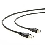 InstallerParts 10 ft USB 2.0 High Speed Cable - A-Male to B-Male - Black - Printer Cable