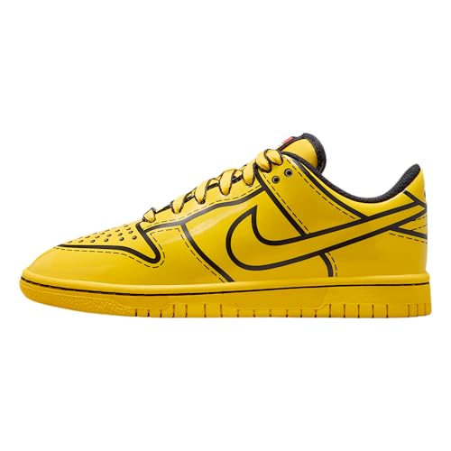 Nike Dunk Low x LEGO Collection Big Kids Shoes (Tour Yellow/Black/Volt/Tour Yellow) Size 6