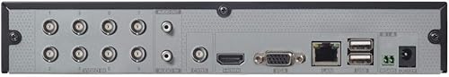 Miniatura 2 de Titanium ED8008H5-B Grabadora de vídeo digital híbrida TVIAHDCVIIP de 8 canales, sistema operativo Linux integrado, H.265, 1 entrada de audio1