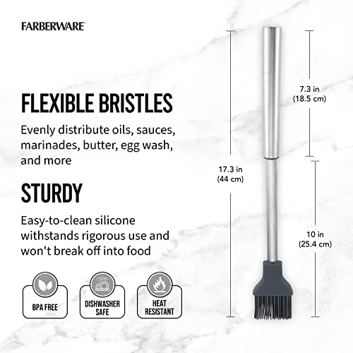 Set de herramientas para parrilla Farberware acero inoxidable 3 piezas miniatura 3
