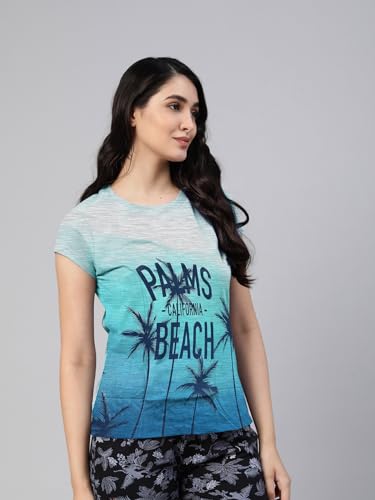 Image of Lyra Women's Cotton Regular Fit T-Shirt