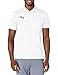 PUMA Men's Teamliga Sideline Polo Shirt, White/Black, Large, L