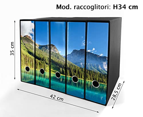 Set da 5 raccoglitori ad anelli - LAGO di MONTAGNA...