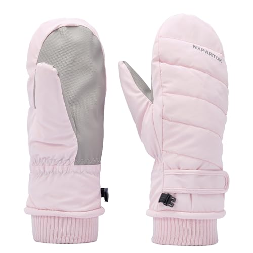 xyzmilz Skihandschuhe Damen Handschuhe Winter Fäustlinge Winterhandschuhe Winddicht Wasserdicht Thermohandschuhe Warm Touchscreen Handschuhe, Sporthandschuhe für Radfahren...
