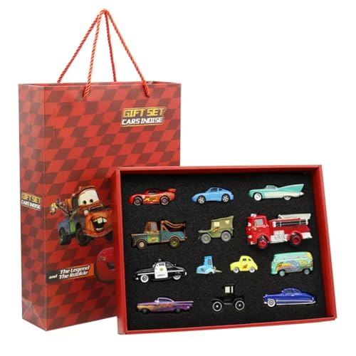 Set de 13 autos de película Cars en caja de regalo miniatura 1