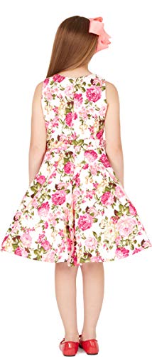 Blackbutterfly Kids 'Audrey' Vintage Divinity 50'S Girls Dress (Ivory, 13-14 Yrs) #TOP4