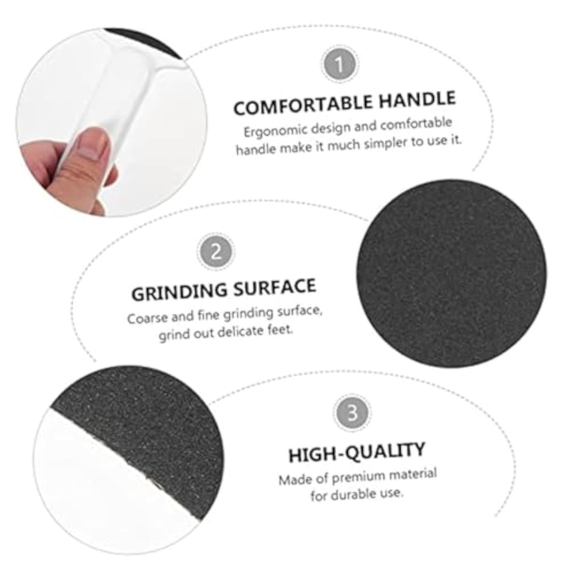 Foot Scrubber with Double Sided Rasp for Dead Skin