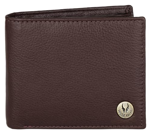 Image of WildHorn Gift Hamper for Men I RFID Protected Leather Wallet & Belt Combo Gift Set I Gift for Friend, Boyfriend,Husband,Father, Son Etc (Carob Brown & Brown)