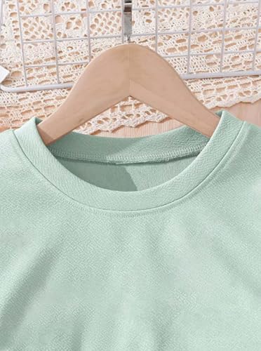 Hilinker Girls Long Sleeve 3 Piece Outfits Graphic Crop Tee and Cami Top with Pants Set3