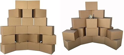 Vista 17 de uBoxes Paquete de cajas de mudanza de 18 x 14 x 12 pulgadas (cajas medianas - paquete de 20)