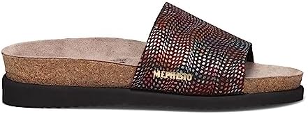 Mephisto Women's Hanik Slide Sandal, Black Kaleido, 12 | Image 1