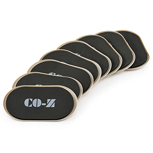 Co-Z Large Furniture Sliders, 8 Pack Of Plastic Furniture Pads For Hardwood Floor Tiles Carpet, 6 X 9.5 Inch Reusable Oval Smooth Furniture Glides With Eva For Home Office Furniture Moving Chair Legs #TOP7