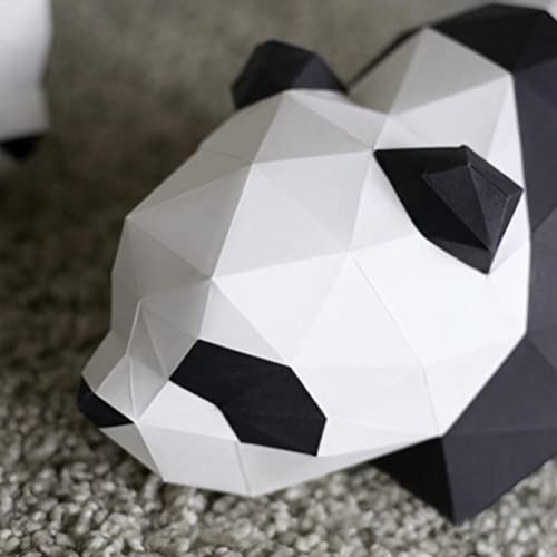 Nuobesty 3D Panda Papercrafts 3D Paper Puzzle Toy Cute Animals Sculpture Model Educational Crafts Building Stem For Home Decoration #TOP2