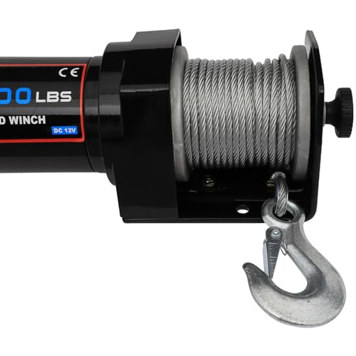 Winche eléctrico 12V 2000LB para remolque y off road miniatura 7