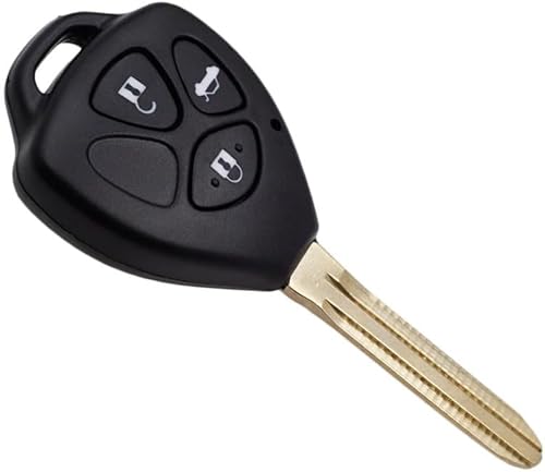 Miniatura 4 de Fundas para llavero de automóvil para Toyota Yaris Prado Tarago Camry Corolla RAV4 Reiz Crown Avalon Venza 2007-2012, 3 botones remoto para llave de