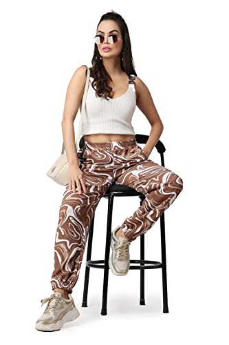 Image of POPWINGS Casual Printed Joggers for Women || Stylish Western Women Joggers for Summer || Pull-On Women Joggers Pants || Women Joggers for Summer