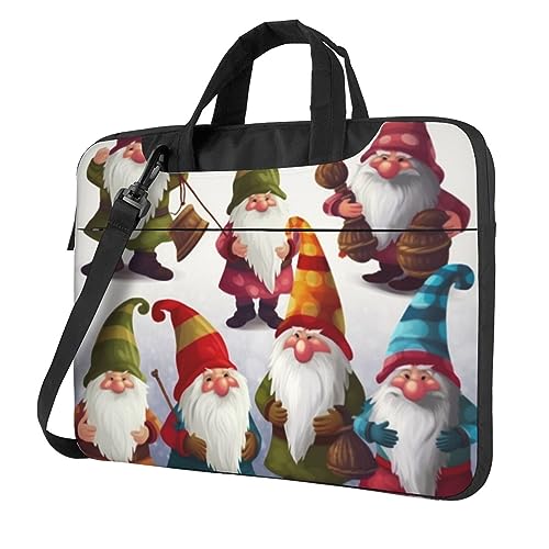 Housse de transport ordinateur portable nains de Noël pochette pc 15 pouces