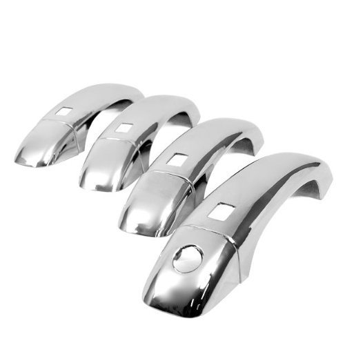 7003 Triple Chrome Plated ABS Door Handle Cover for 09-16 Audi Q5; 08-15 Audi A4 A5 S4 with Smart Keyless Entry Cutout